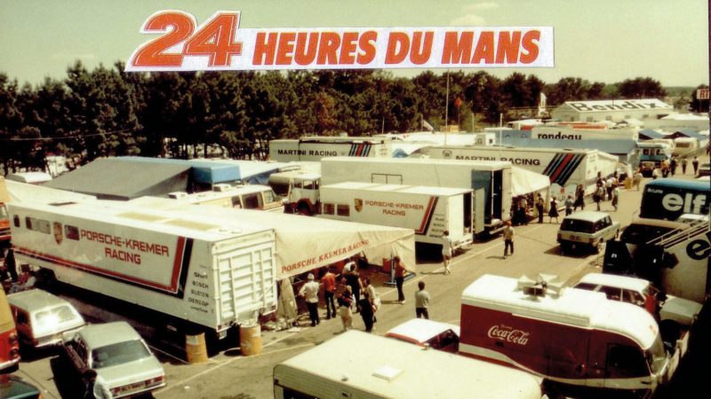 1983 old pits buildings and paddock layout