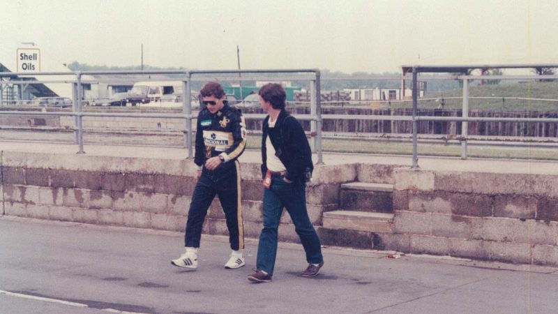 Ayton Senna in Lotus uniform