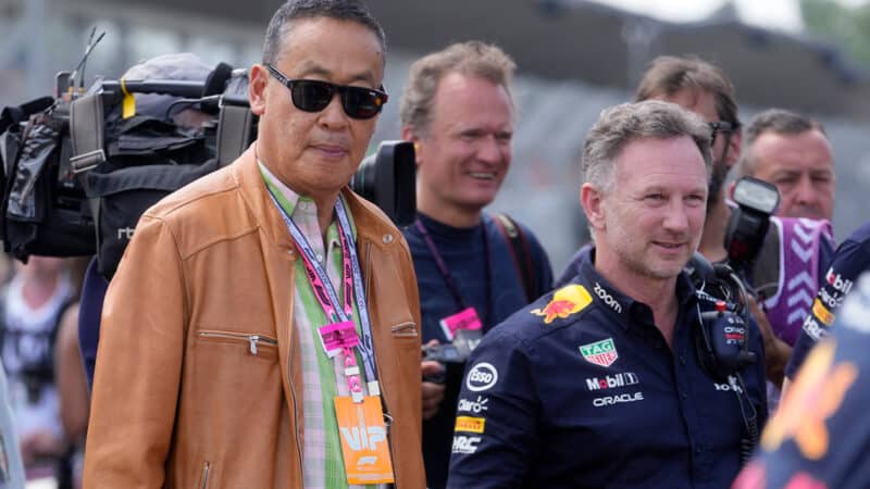 Christian Horner with Thai prime minister Srettha Thavisin