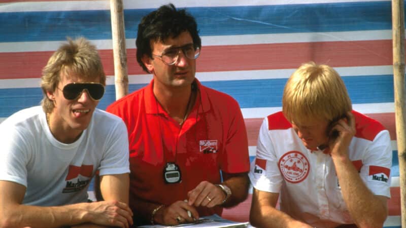 Eddie Jordan with Stefan Johansson