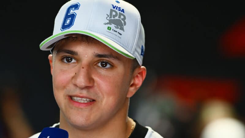 Isack Hadjar after 2025 F1 Australian GFarnd Prix qualifying