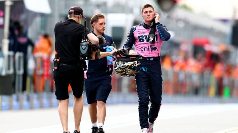 Jack Doohan after 2025 F1 Australian Grand Prix qualifying
