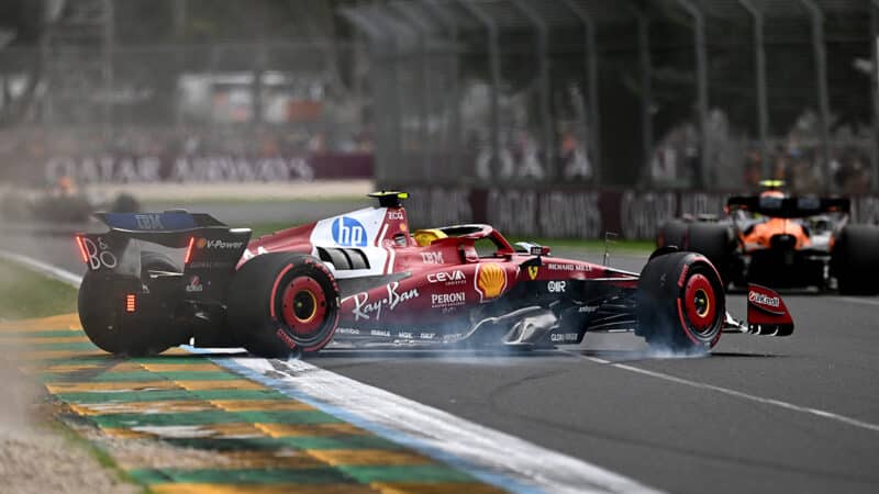 Lewis Hamilton spins in qualifying for 2025 F1 Australian Grand Prix