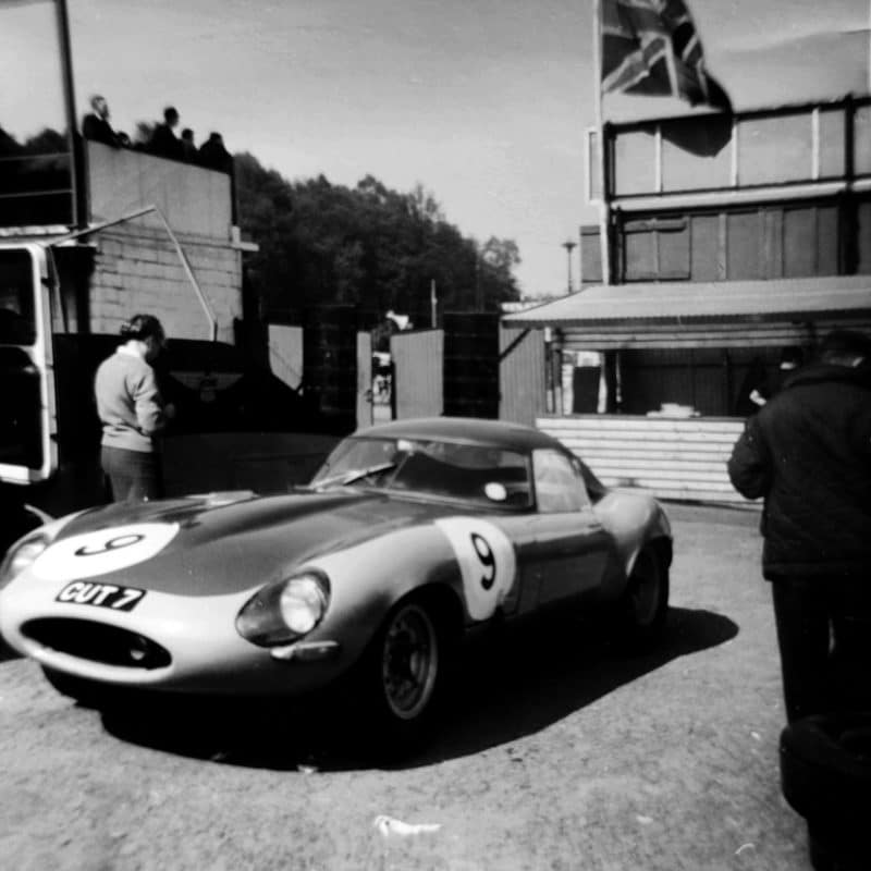 Low-drag Jaguar E-type at the 1964 Spa 500Kms